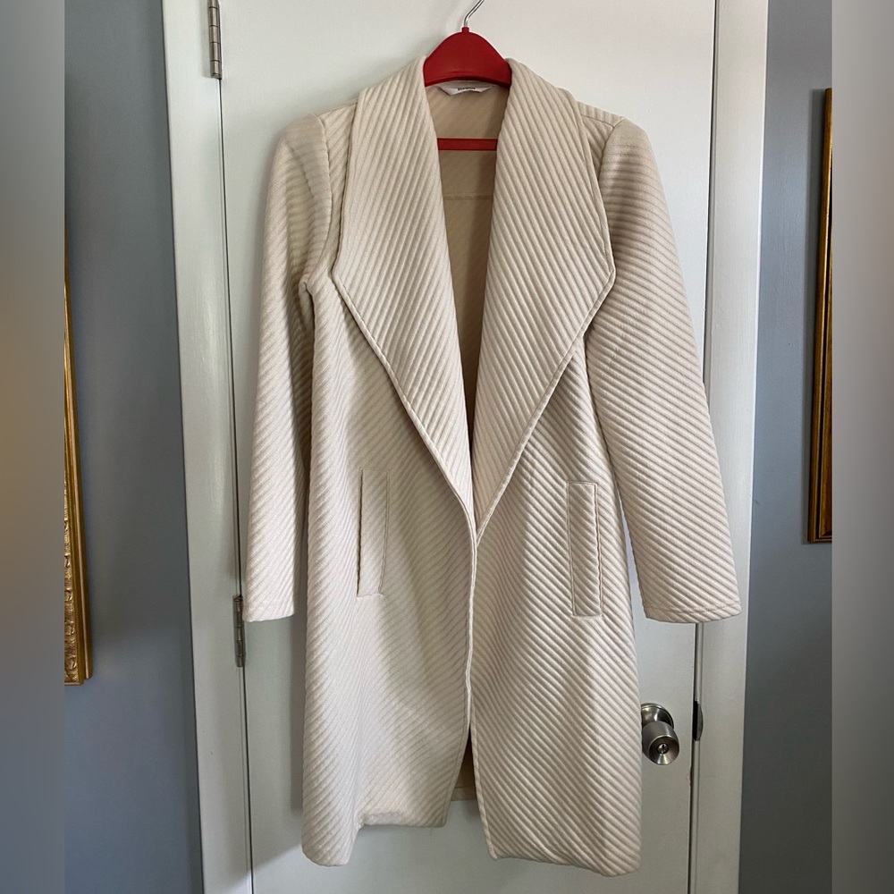 Cream Ribbed BB Dakota Steve Madden Cardigan Jacket / Size 8?